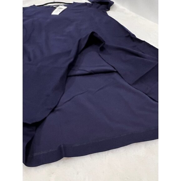 NWT Eileen Fisher Size XS Scoop Neck Knee Length Shift Dress, Blue MSRP$198 - Picture 9 of 10